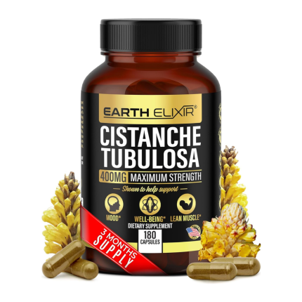 Cistanche Tubulosa 400 mg (180 Capsules) 3 Months Supply